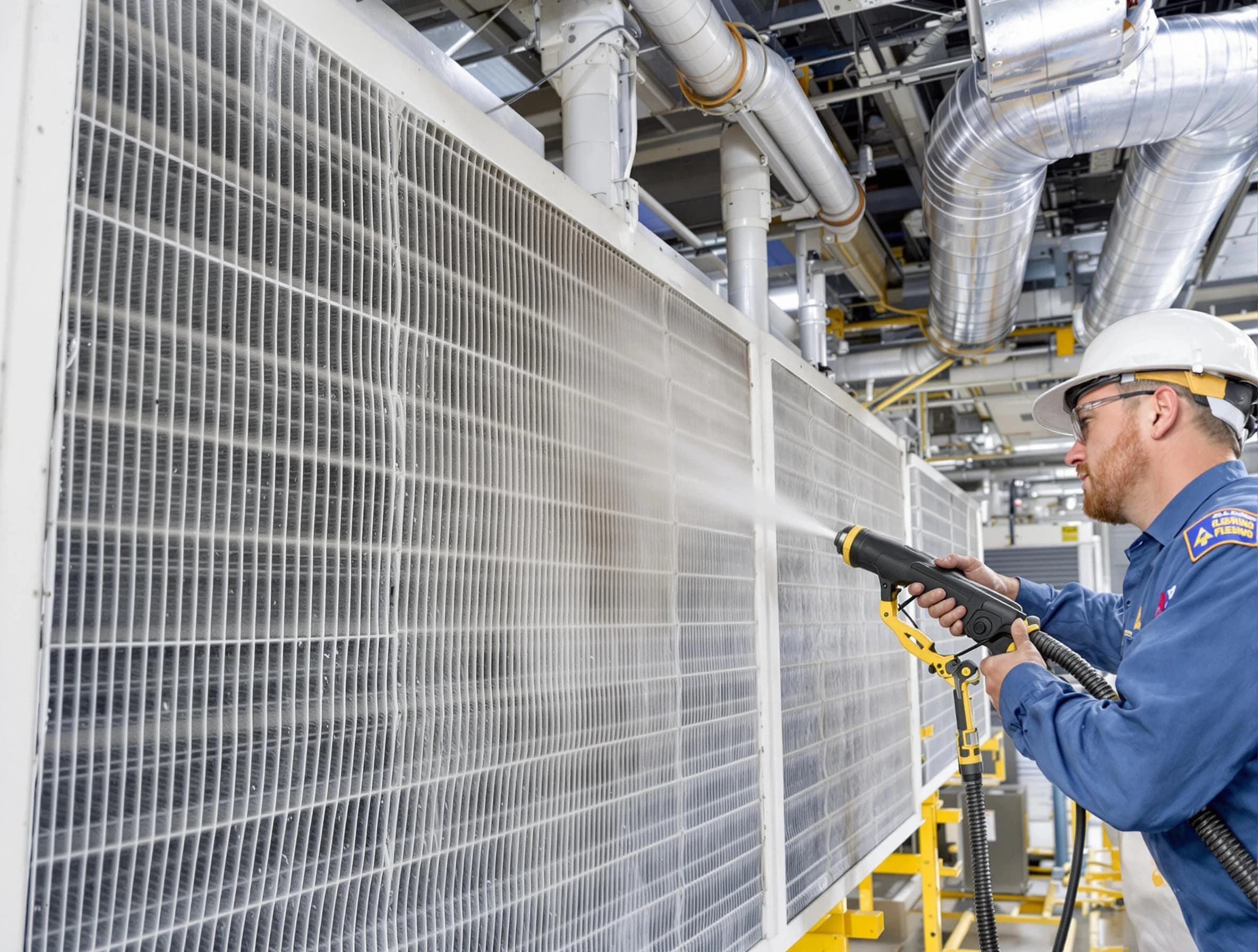 Professional commercial coil cleaning by Dumbarton Air Duct Cleaning in Dumbarton