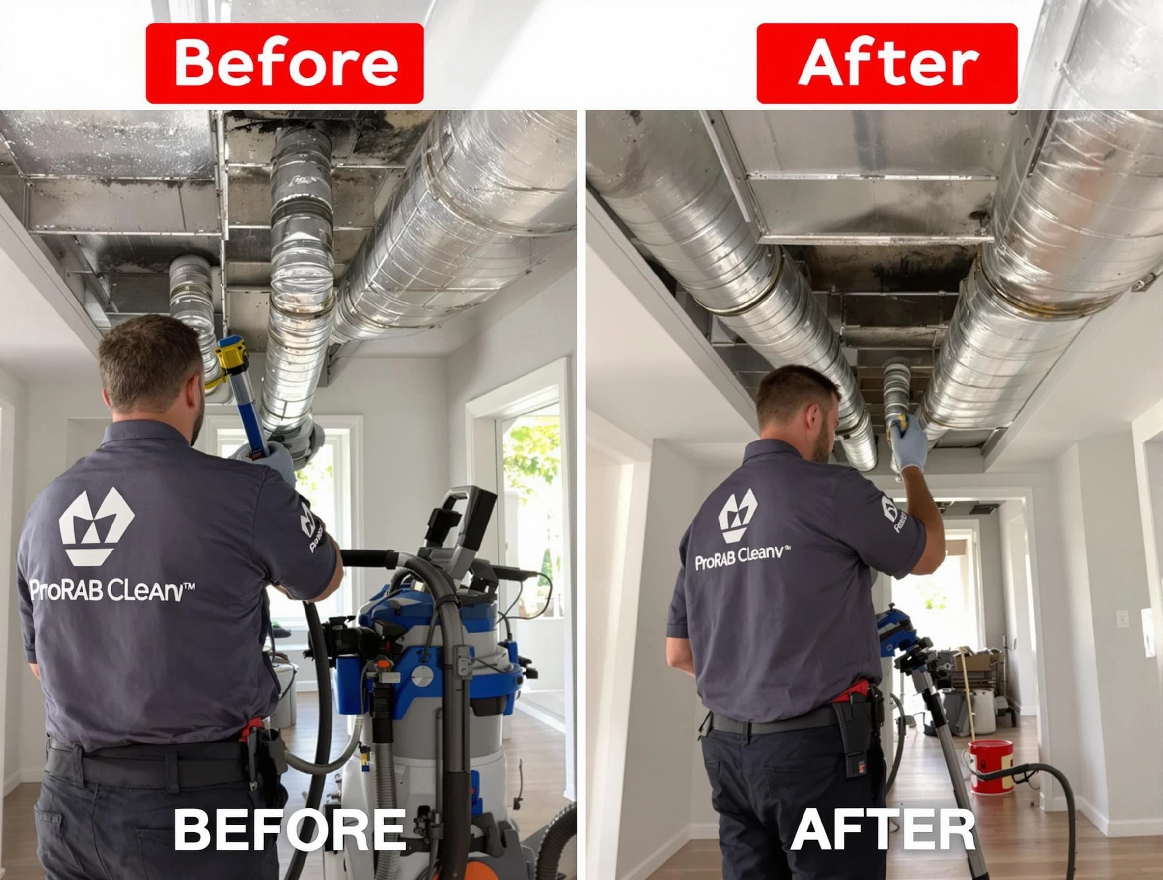 Dumbarton Air Duct Cleaning expert performing thorough residential duct cleaning in a Dumbarton home